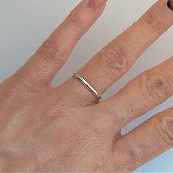 Sterling silver plain 2mm band ring, band ring, plain band ring, silver band - Picture 10 of 10